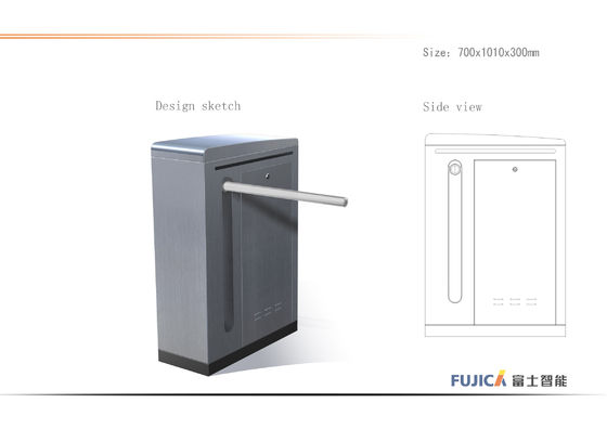 Portone automatico della barriera del cancello girevole del braccio di goccia di sicurezza per il controllo di accesso dell'entrata