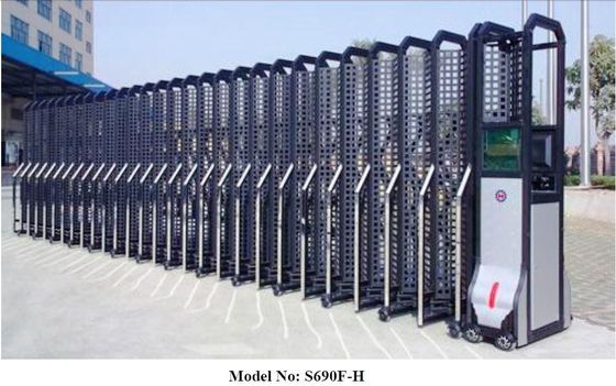 Portone ritrattabile elettrico automatico con la maglia fino ad altezza di 2.5m, barriera di sicurezza