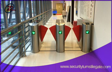 Cancello girevole bidirezionale spazzolato della falda del portone di superficie della barriera con il sistema del controllo di accesso di identificazione