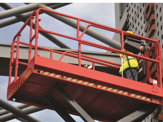 Ascensore automotore aereo elettrico di forbici di carico utile 320kg della piattaforma di lavoro di altezza di lavoro massima di 13.8m